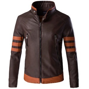 Chaqueta Personalizada para Motociclista, Chaqueta de Béisbol con Estampado de Letras Bordadas, Manga de Cuero, Bombardero de Invierno para Hombre - Product Image 1