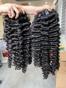 Cheveux humains vierges vietnamiens Remy, mèches simples bouclées, 100% naturels, VNHL, 8-32 pouces, résistance à la perte, doux et brillant - Product Image 6