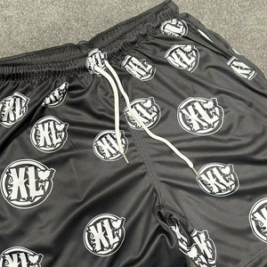 Shorts en coton délavé style usé pour hommes, coupe déchirée, délavage à l'acide, faible MOQ, OEM, logo personnalisé, shorts de sport élégants - Product Image 4