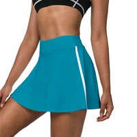 Mini-jupe moulante décontractée taille haute déchirée et brillante pour femme, respirante, idéale pour le yoga, le tennis, le golf, en Spandex/Polyester, fabriquée au Vietnam