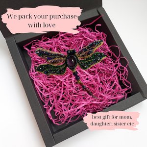 Broches perlées Broche design faite à la main. Accessoires de haute qualité. Broche design unique. Baby shower meilleur cadeau. - Product Image 2