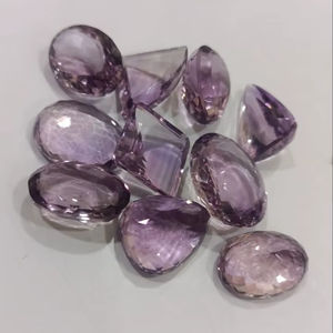 AAA High Quality Natural Handmade Amethyst <b>Cushion</b> Cut Oval Wait a few seconds and try to cut or copy again 20% Off And Gift - Product Image 4