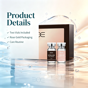 Pack d'ampoules de soin complexe aux exosomes : poudre lyophilisée et flacons de HA liquide stériles pour instituts de beauté - Product Image 4