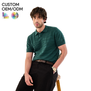 เสื้อเชิ้ตผู้ชายผ้าฝ้ายเนื้อแน่น ระบายอากาศดี รับผลิตแบบ OEM ODM พร้อมสกรีนโลโก้ แขนสั้น สำหรับใส่ลำลอง ทำงาน และปรับแต่งแบรนด์ได้ - Product Image 1