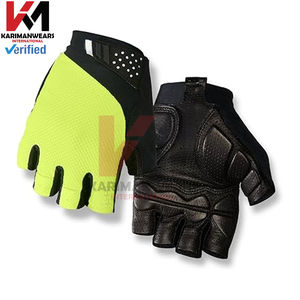 Gants de cyclisme haut de gamme pour femmes et hommes, demi-doigts, avec rembourrage en gel absorbant les chocs, poignée antidérapante, tissu en maille respirant - Product Image 4