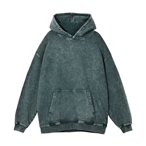 เสื้อฮู้ดดี้ปักลายตามสั่งสำหรับผู้ชาย ทรงโอเวอร์ไซส์ ผ้าฝ้าย 100% 350 กรัม ไม่มีเชือก ผ้าเปล่าคุณภาพสูง - Product Image 4