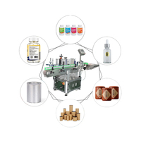 Machine d'étiquetage de bouteilles en verre d'huile essentielle de bouteille ronde roulante Machines d'impression d'étiquettes Machine de fabrication d'étiquettes