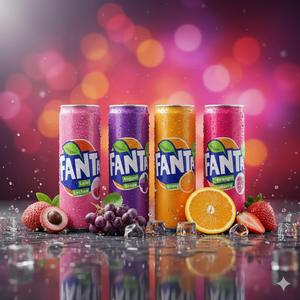 Refresco Fantaa en Lata de 320 ml, Bebida Carbonatada de Alta Calidad con Sabor a Fresa, Naranja y Lichi - Product Image 6