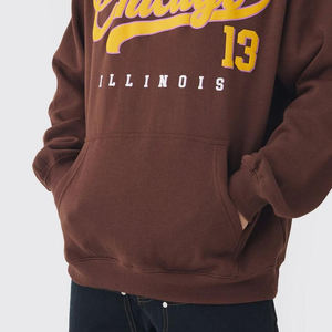 Sweat à capuche mélangé surdimensionné Streetwear personnalisé du nouveau fabricant 500gsm-480gsm conception 2025 impression sweats à capuche pour hommes - Product Image 3