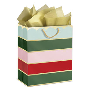 定制标志大尺寸女士礼品纸袋带手柄批发漂亮款式现货购物纸袋快速48小时发货 - Product Image 2