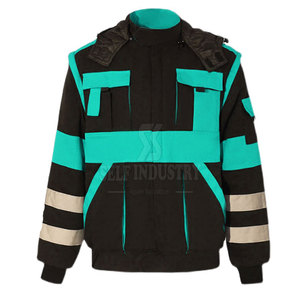 Chaqueta de alta visibilidad de alta calidad, ropa de trabajo impermeable con logotipo personalizable, ropa de trabajo de seguridad reflectante al por mayor - Product Image 1