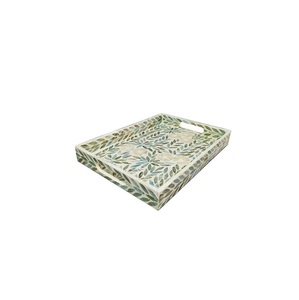 Nouvel arrivage de plateaux de service uniques pour aliments de table Plateau de service pour dattes et biscuits en chocolat nacré - Product Image 2
