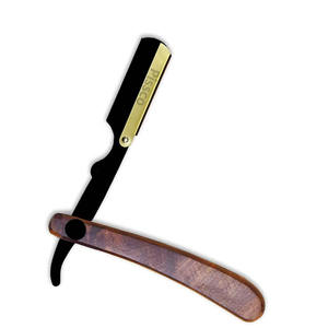 Rasoir personnalisé avec logo, rasoir droit en acier inoxydable, couteau à raser pliable avec bord droit, rasoir de barbier fabriqué par Pissco Pakistan - Product Image 3
