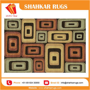 Alfombras modernas de lana de felpa de tamaño personalizado GR 08 multidiseño para uso doméstico precio al por mayor en India - Product Image 5