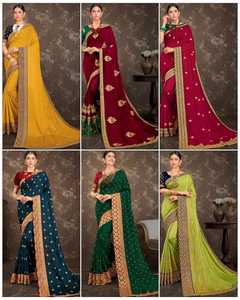 La plus belle et la plus attrayante Georgette Heavy Sequence Work Saree avec chemisier Piece Indian Women Wear Cheap Low Price Wholesale Alphanumero - Product Image 5