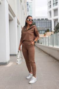 Leggings de Punto Interlock de Poliéster y Elastano 94/6, Secado Rápido, Color Lavanda, Ropa Deportiva, Estambul - Product Image 4