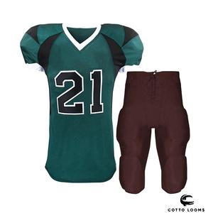 Jersey de fútbol americano OEM de calidad superior y Sarga de aparejos de malla transpirable de control de humedad uniforme - Product Image 3