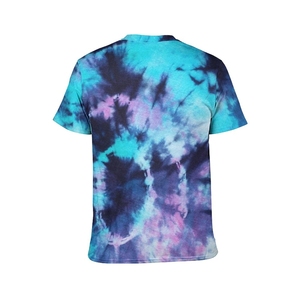 Vente chaude hommes t-shirt haute qualité t-shirt fabricant streetwear col rond cravate teinture chasse imprimé t-shirts 100 coton - Product Image 5