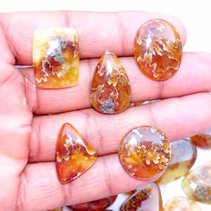 อัญมณีแอมโมไนต์ธรรมชาติทรงหลวมอัญมณีทรงหลวมสำหรับทำเครื่องประดับ - Product Image 4