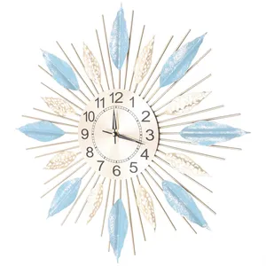 Reloj colgante de pared de Metal de alta calidad, diseño personalizado, estilo elegante para decoración de hogar, Hotel y sala de estar - Product Image 4