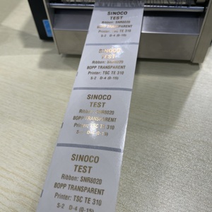 Manufacturer Custom BOPP <strong>Film</strong> <strong>Coated</strong> Transparent <strong>Label</strong> Roll Yellow Glassine Paper Self Adhesive Thermal Transfer <strong>Label</strong> - Product Image 2