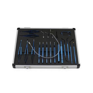 Juego de cataratas de titanio, 21 Uds., instrumento oftálmico ocular, microlente intraocular, instrumentos de cirugía de implantación - Product Image 1