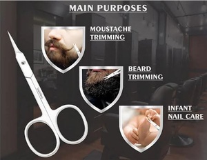 Tijeras profesionales para cutículas de diseño personalizado de alta calidad, hoja recta de nuevo estilo, acero inoxidable con punta afilada - Product Image 3