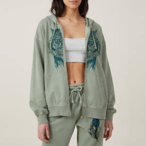 Nouveau design Automne Hiver Sweat-shirt à capuche respirant pour femmes Sweat-shirt uni ample Mode Peluche Brodé Col rond Femme Personnalisé - Product Image 5