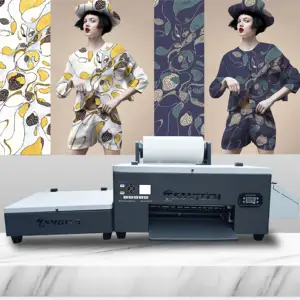 Desktop DTF Printer TX800/XP600 A3 30cm Roll Direct To Film T-shirt Printing Machine For All Fabrics
