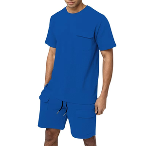 <b>Summer</b> Set Casual Wear Oversized Breathable Cotton T <b>Shirt</b> With Shorts Two Piece Tracksuit <b>for</b> <b>Men</b> - Product Image 6