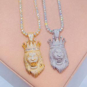 Colgante De León de plata esterlina-Iced Out Hip Hop Jewelry - Product Image 4