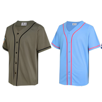 Maillot de baseball personnalisé vierge style vintage rétro respirant avec nom, numéro et logo imprimés, manches courtes, pour adultes, fournisseur OEM 100%