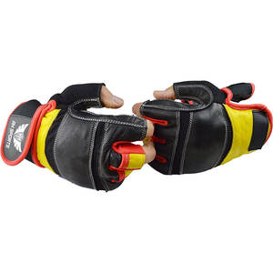 Customizable Unisex Real Leather Fitness <b>Gloves</b> Adjustable GYM Workout and Weight Lifting <b>Gloves</b> - Product Image 6