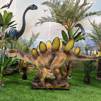 Modèle de dinosaure mécanique animatronique électrique intérieur en métal Dino Park pour les aéroports de parcs d'aventure de centres commerciaux