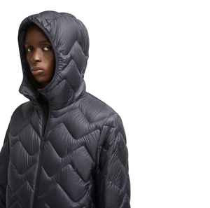 Veste matelassée unisexe de haute qualité rembourrée de duvet avec capuche, personnalisable, imperméable, écologique, séchage rapide - Product Image 2