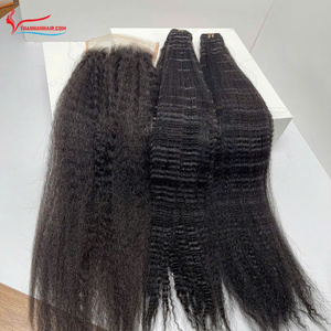 วิกผมทอดยาวากิสีดำ100% ผมเวียดนามแบบไม่หลุดร่วงคุณภาพสูง - Product Image 4