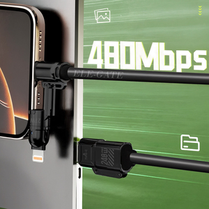 Cavo USB a Tipo C a Spirale per Auto da 240W, Ricarica Rapida, Nuovo di Zecca per Telefoni Cellulari, Uscita DC - Product Image 2