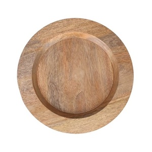 Calidad superior para bodas y eventos Hotel Home Restaurant Suministros PRECIO MÁS BAJO Placas de cargador de madera de mango Color natural - Product Image 3