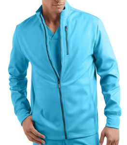 Chaqueta de Enfermería Ligera de Secado Rápido y Alta Calidad, Uniforme Médico con Cierre, Talla Personalizada, Logotipo, Tela de Lana Peinada, Detección de Agujas para Hospital - Product Image 2