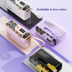 แบตสำรองแบบใส 10000mAh ดีไซน์<span class=keywords><strong>พัง</strong></span>ก์ ชาร์จเร็<span class=keywords><strong>ว</strong></span>สุด 22.5W พร้อมดีไซน์โปร่งใสและพกพาสะด<span class=keywords><strong>ว</strong></span>ก - Product Image 6