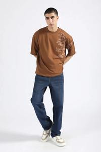 Camisetas de Manga Corta 100% Algodón con Logotipo Personalizado al por Mayor, Camisetas Extra Grandes, Sólidas, de Corte Cuadrado, Ecológicas para Hombre - Product Image 4