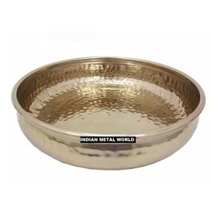 Conception fantastique servant des chocolats bonbons bol plus grand bol martelé en métal de qualité pour la maison hôtel dessus de table support doux - Product Image 2