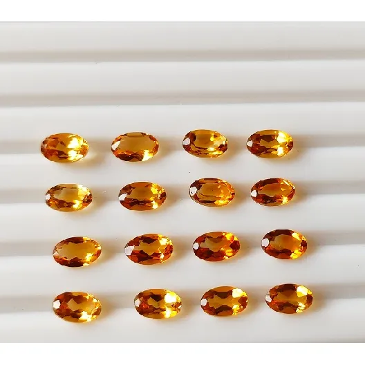 Natural Faceted Citrine Oval Cut 6x4mm Loose Gemstone Lot A Grade Citrine Cut stones