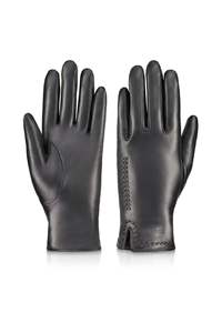 <b>Ladies</b> Stylish Comfortable Classic <b>Leather</b> <b>Gloves</b> Genuine Sheepskin Touch Screen Friendly for Daily Wear Casual Beach Winter - Product Image 3