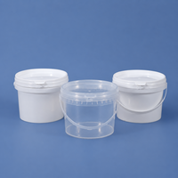 Seau en plastique PP de qualité alimentaire durable avec couvercle 750 ml, écologique, hermétique, pour emballage de crème glacée, bonbons, biscuits, vente en gros