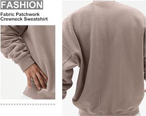 เสื้อฮู้ดดี้โอเวอร์ไซส์แบบเรียบง่าย สกรีนโลโก้ตามสั่ง เป็นมิตรต่อสิ่งแวดล้อม ระบายอากาศได้ดี สำหรับผู้ชาย ผ้าหนา โพลีเอสเตอร์/คอตตอน/ไนลอน 3 มิติ สำหรับเสื้อสเวตเชิ้ต - Product Image 2