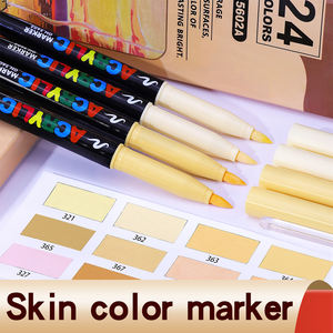 Juego de 12 Rotuladores Acrílicos de Tono de Piel Guangna, Pincel de Plástico para Dibujar y Bosquejar - Product Image 2