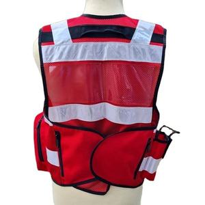 OEM personalizado de seguridad de alta visibilidad Chaleco Cremallera frontal Precio barato Chalecos DE SEGURIDAD Hi Viz Chaleco táctico - Product Image 2