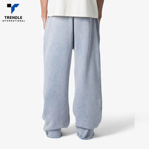Pantalon de survêtement ample pour homme en toile, coupe droite, décontracté, respirant, séchage rapide, tendance, prix de gros abordable - Product Image 3