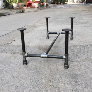 CON003 Patas de Mesa y Silla de Acero Estilo Industrial de 100x60x35mm, 27mm, para Muebles de Comedor, Grosor de 2.5mm, 100% Conforme a las Normas - Product Image 1
